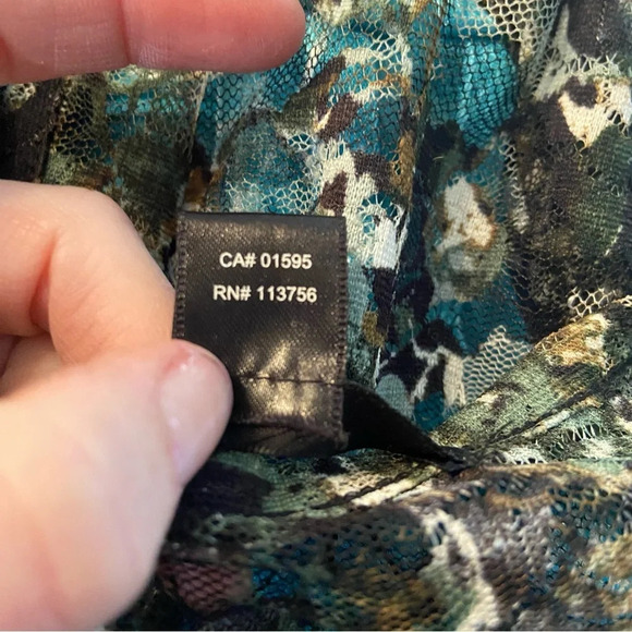 💥5/$25 Majora women’s sheer lace tank top in size large - Picture 5 of 8